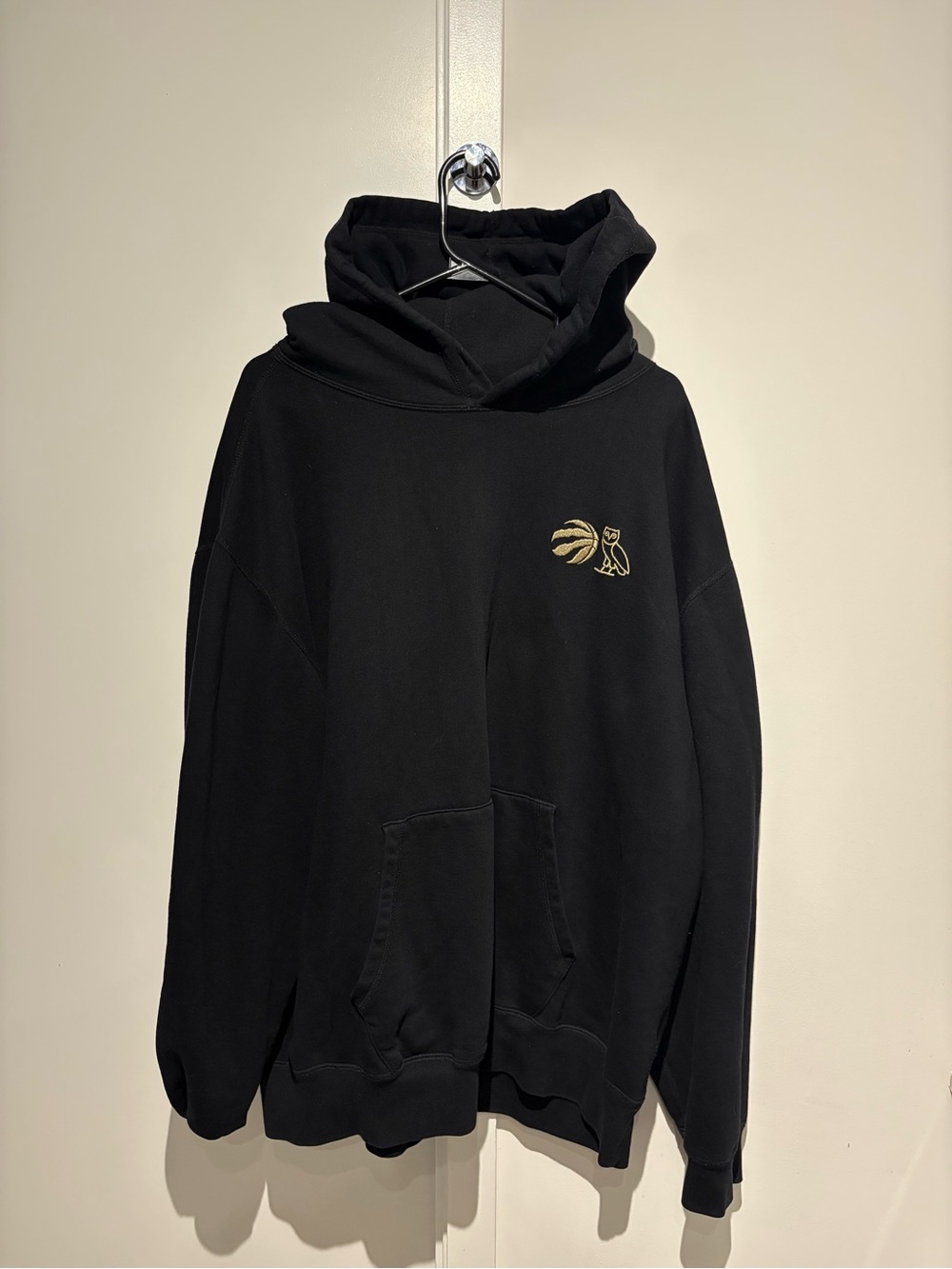 OVO Black Hoodie with Gold Owl Logo